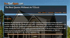 Desktop Screenshot of freeroofquote.com
